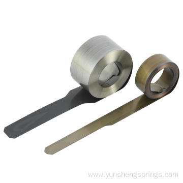 Flat strip rolled springs for tape measure